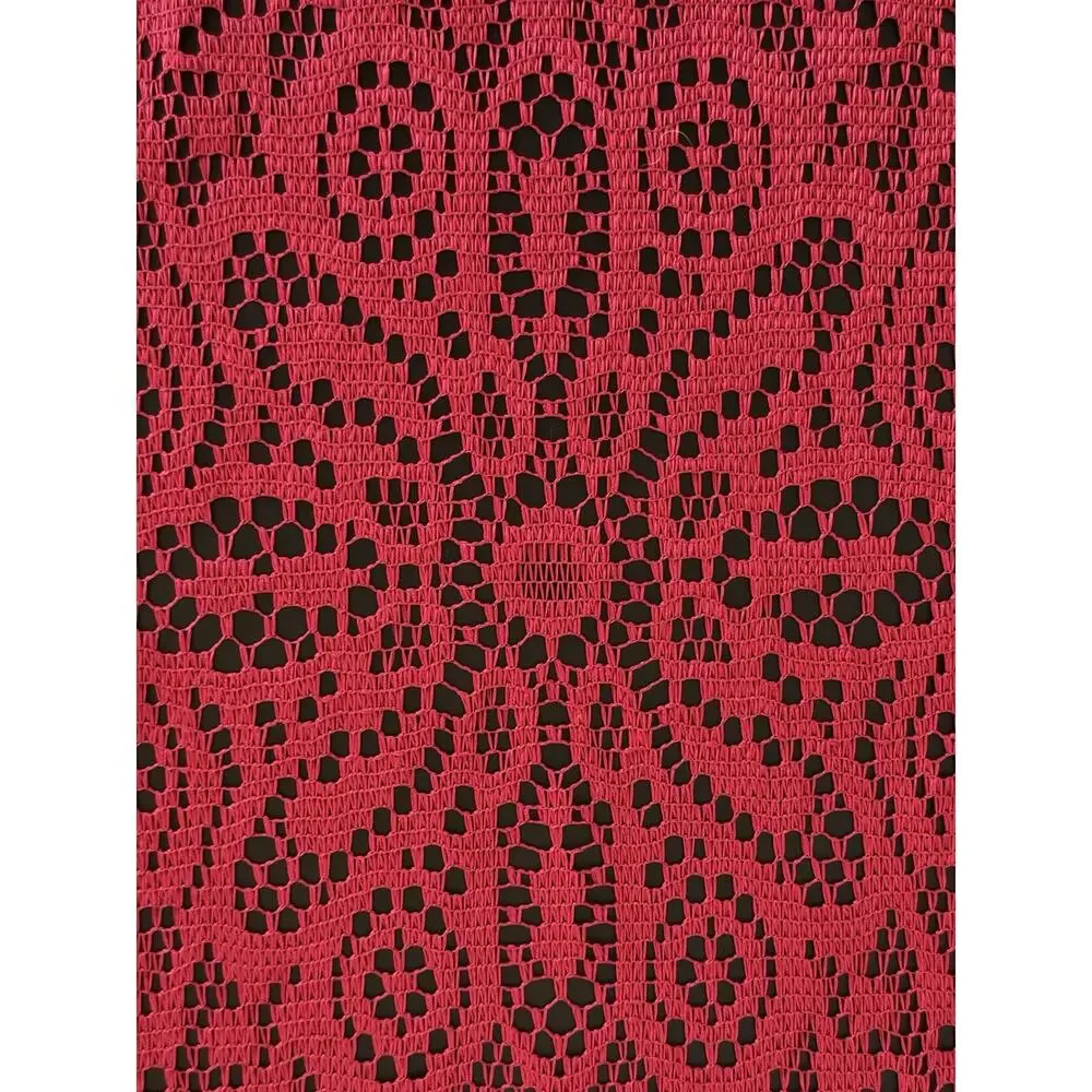 Vintage Red Lace Doily Bundle Set of 3 Holiday Christmas Valentine Table Decor